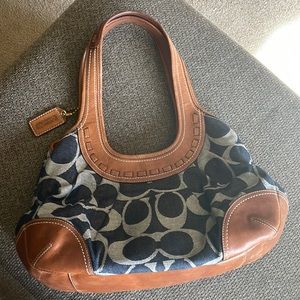 TODAY ONLY!!Coach Ergo Signature Denim Satchelq